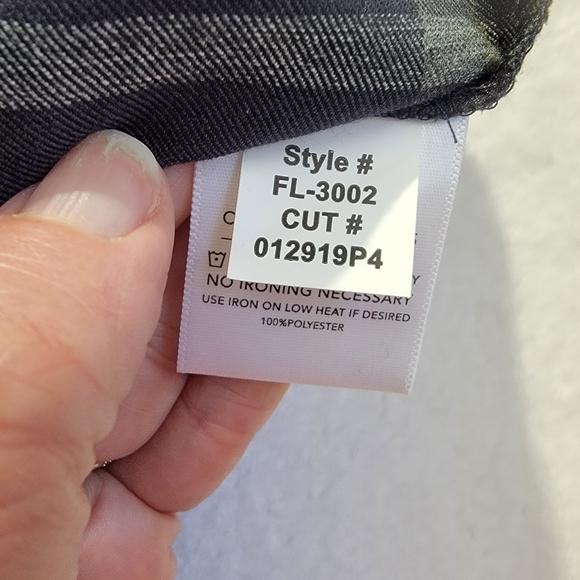 Mizzen + Main Gray Plaid Long Sleeve Button Down No Iron XXL Trim Fit - Picture 8 of 10